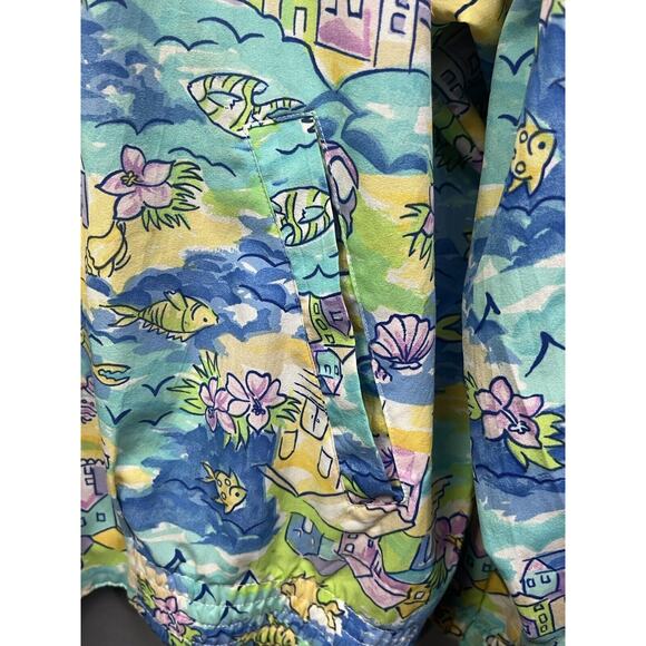 Vintage Napa Valley Track Jacket Womens Large‎ 90s Beach Fish Vacation Coastal - Picture 5 of 7